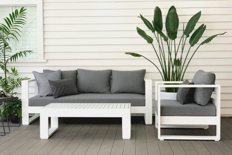 sunbrella white aluminium outdoor lounge suite best price for quality