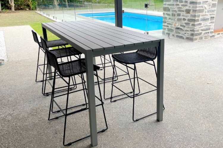 black outdoor bar chair nz