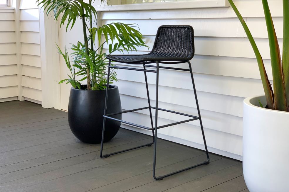 rattan-outdoor-bar-chair-nz-black