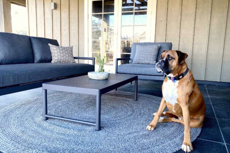 charcoal outdoor coffee table