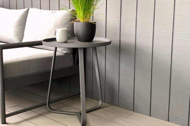charcoal-outdoor-aluminium-side-table-nz
