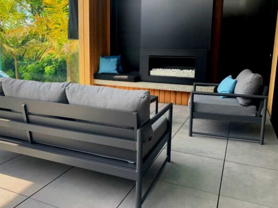 modern style charcoal outdoor furniture