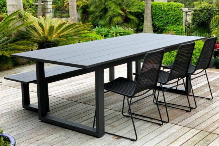 The Long Lunch Range 8Seater Outdoor Dining Table (2.4M) & 2 Bench