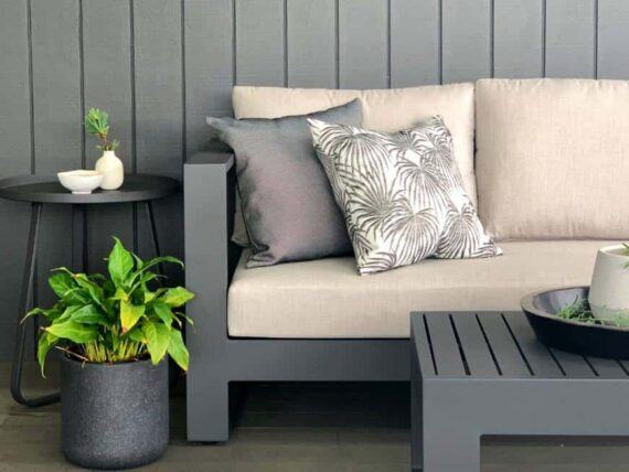 modern charcoal outdoor furniture sofa set