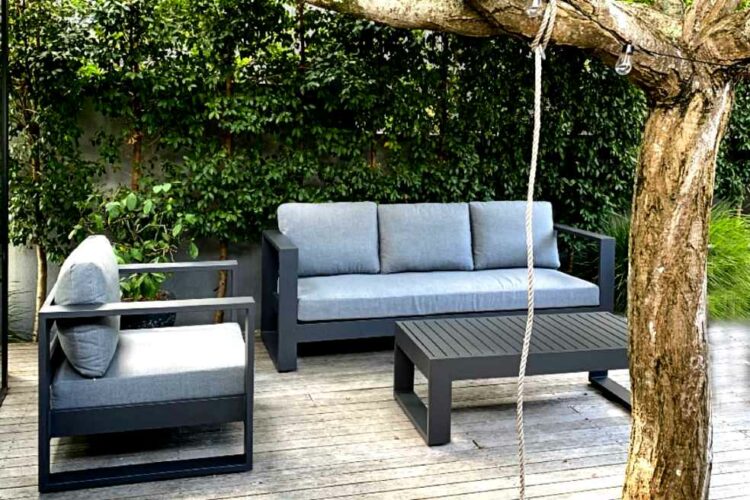 quality black outdoor furniture set auckland