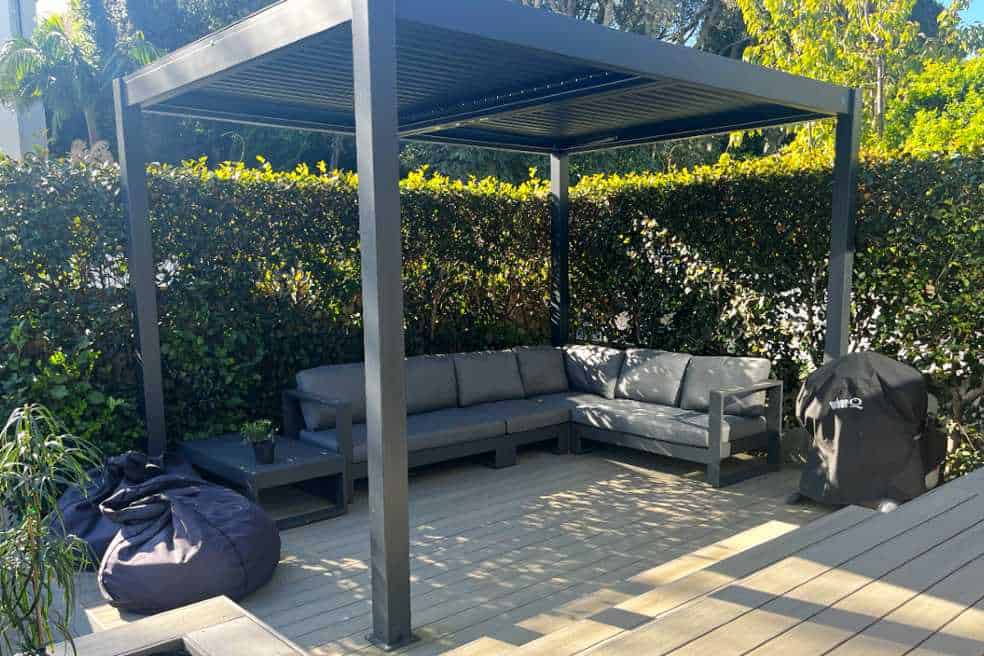 Bask Outdoor Corner Modular Sofa & Coffee Table (charcoal frame) - Outside  Space