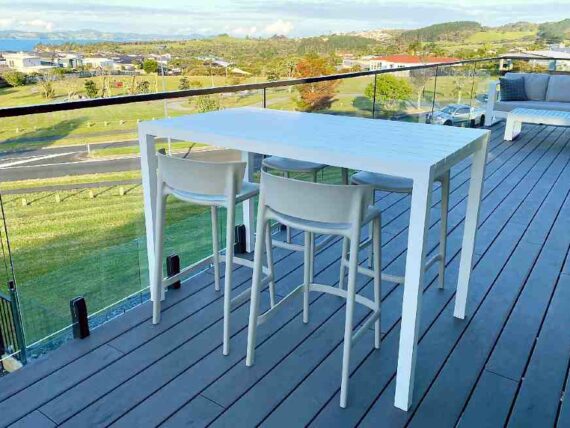 1.4 white outdoor bar table