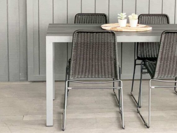 2M long grey outdoor table auckland