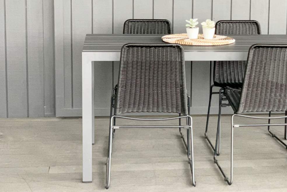 Dinner at Ours Range 6 to 8 Seater Outdoor Table 2.0M (grey) Outside Space