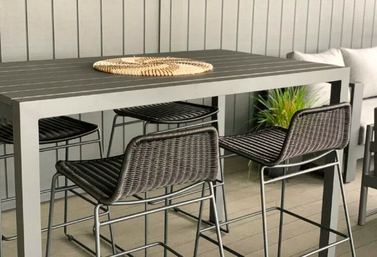 outdoor aluminium bar leaner bar stools nz