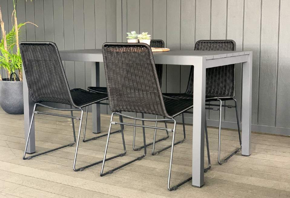 small outdoor aluminium table 1400mm nz