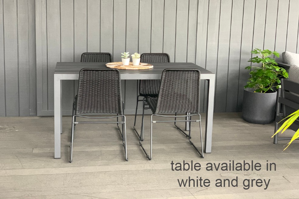 small white outdoor dining table 4 seater nz