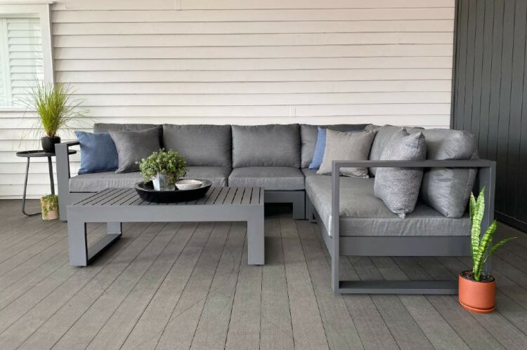 modern stylish charcoal outddor furniture auckland