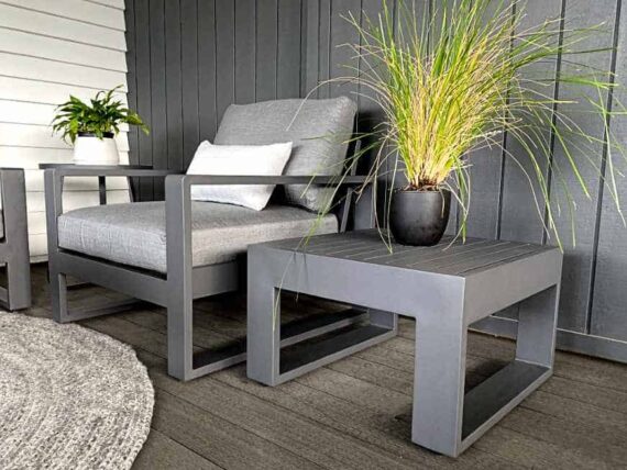 charcoal outdoor side table