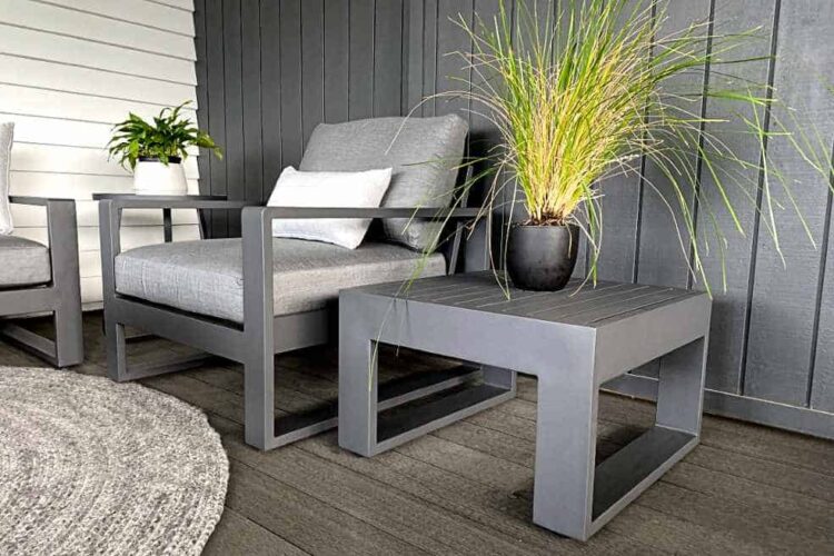 charcoal outdoor side table