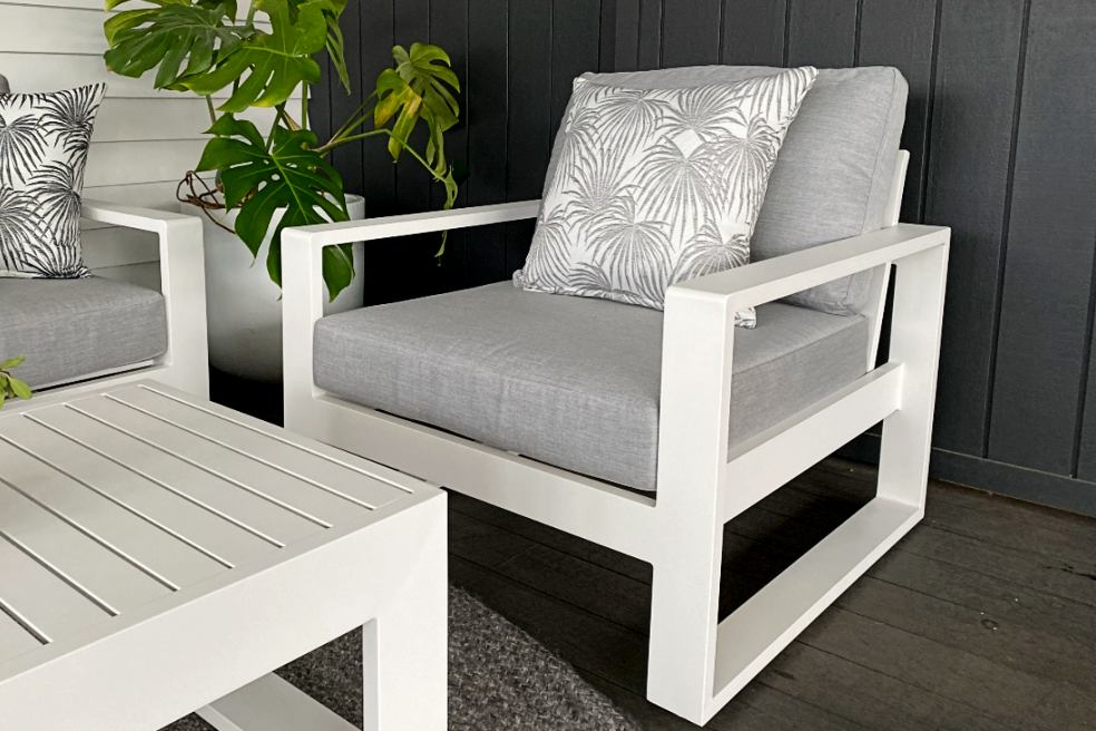 luxurious outdoor furniture sunbrella fabric white auckland