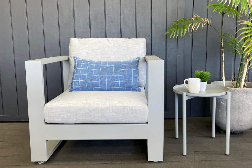 small grey outdoor side table nz
