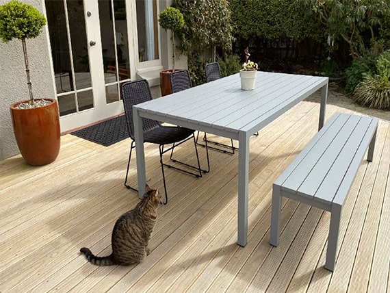 slatted-grey-aluminium-outdoor-table-and-chair-set-1