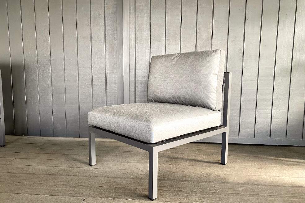 quality weatherproof modular armless sofa chair