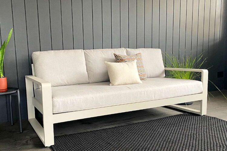 elegant weatherproof outdoor couch