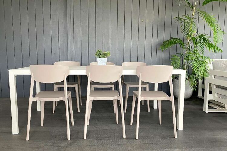 modern minimalist outdoor dining set auckland