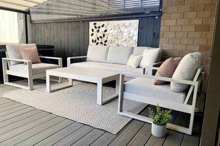 stylish quality outdoor sofa set bone