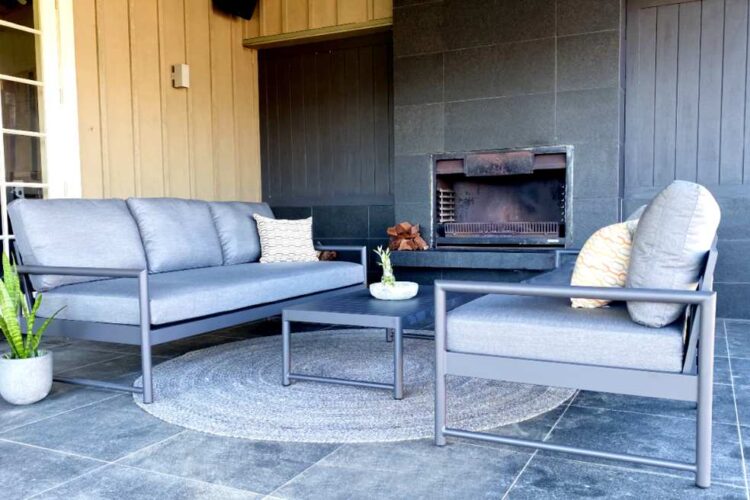 SALE CHARCOAL OUTDOOR SOFAS AUCKLAND