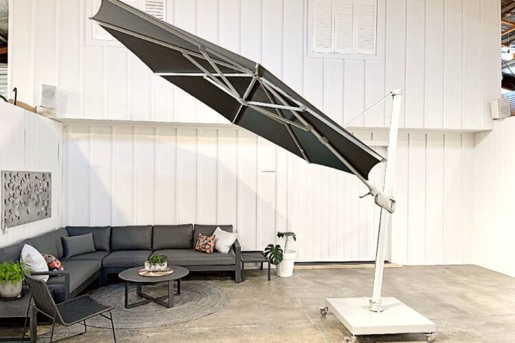 best value large round Sunbrella cantilever umbrella nz