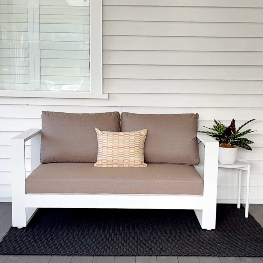 small space Bask outdoor 2 seater premium outdoor fabric Agora Coco
