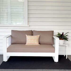 small space Bask outdoor 2 seater premium outdoor fabric Agora Coco