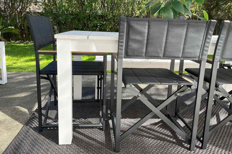 white outdoor dining set NZ wide