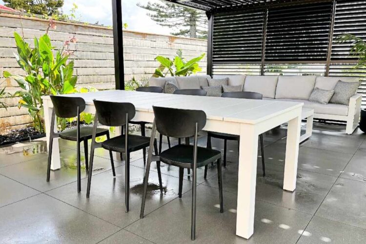 opulent warm outdoor dining set nz