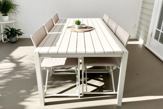 stylish outdoor dining sets bone