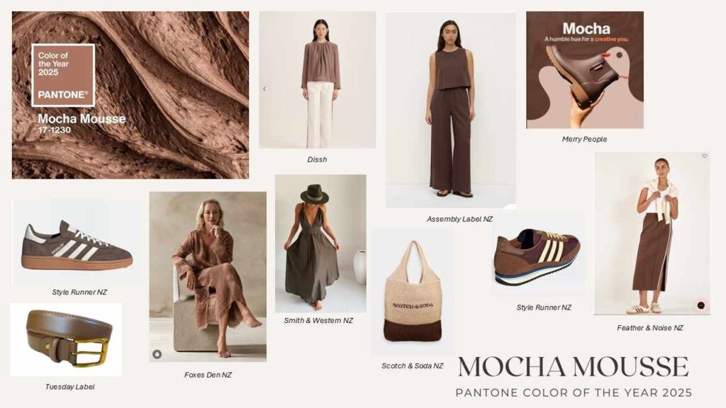 mocha mousse INSPO Mood board nz