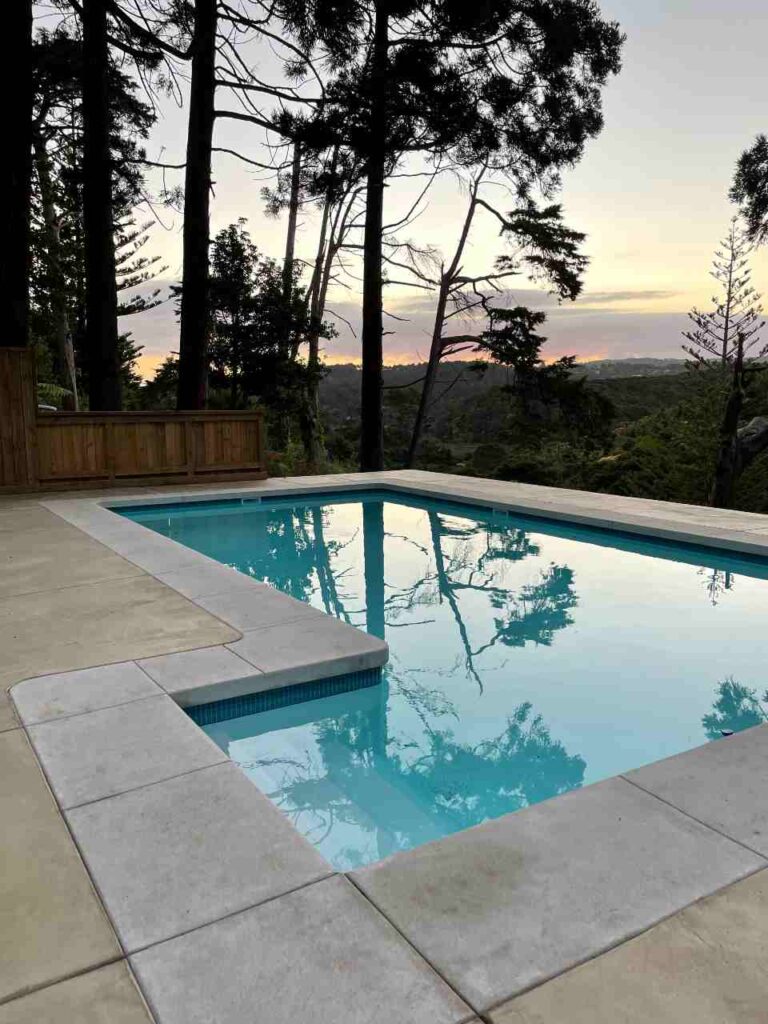 restored outdoor pool area nz