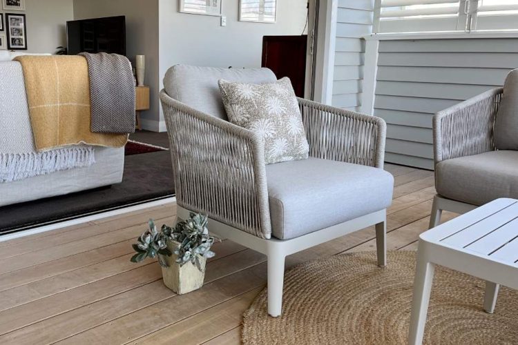 3 piece coastal earthy rope outdoor furniture nz