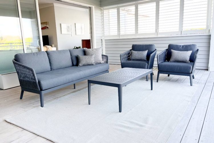 4 piece rope outdoor lounge set nz