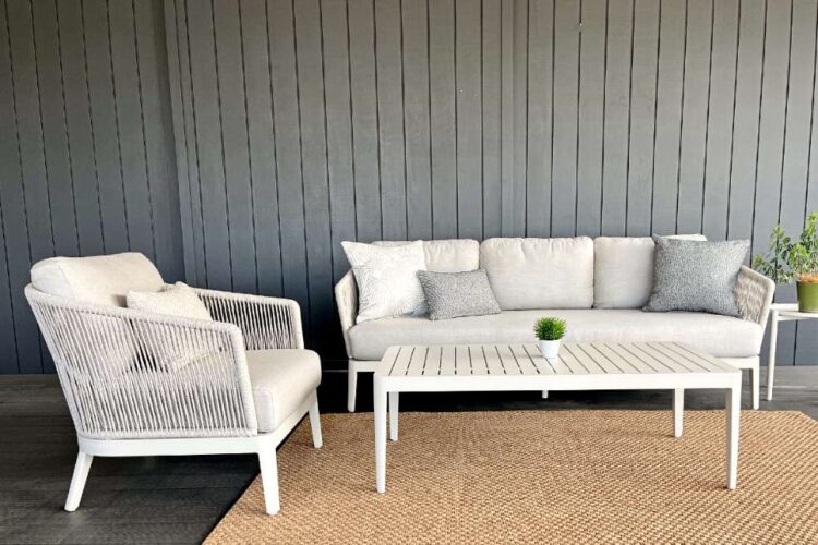 Coastal earthy Rope outdoor furniture nz