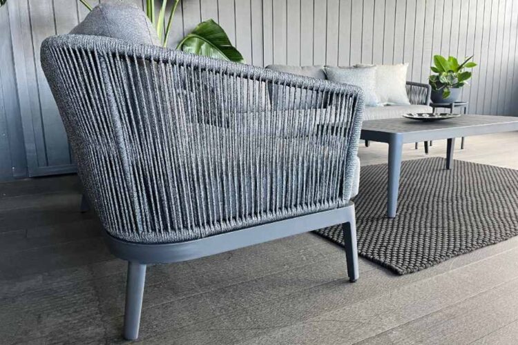 Premium Rope Outdoor Sofa Set charcoal NZ