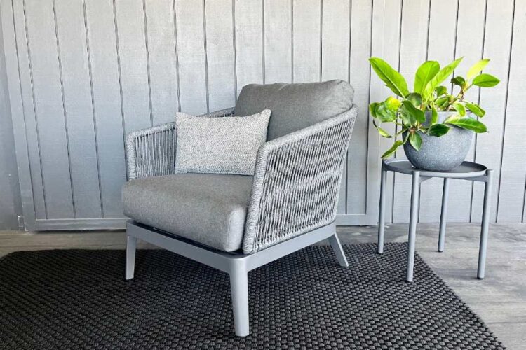 charcoal outdoor rope armchair nz