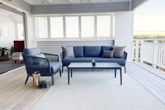 dark outdoor furniture rope nz