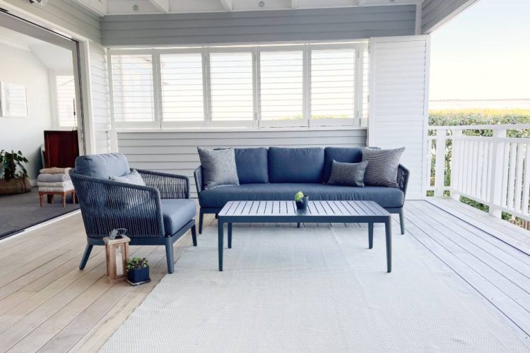 dark outdoor furniture rope nz
