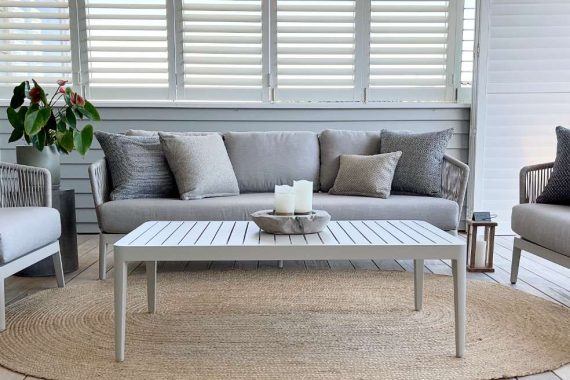 luxury outdoor rope furniture 3 seater sofa nz