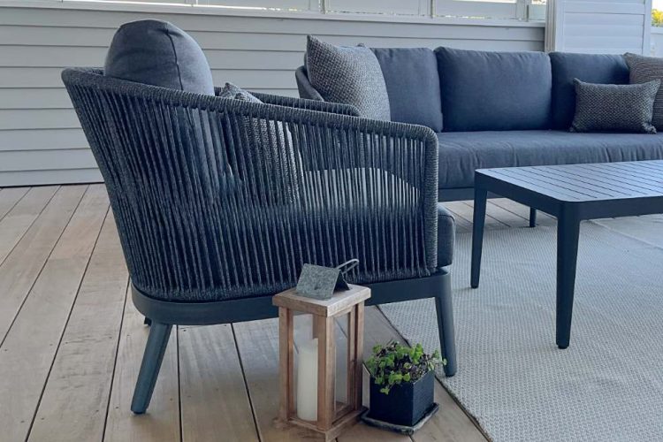 outdoor armchair rope back high quality nz