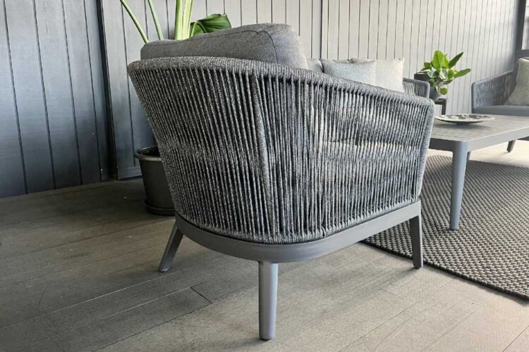 quality charcoal rope outdoor lounge set nz