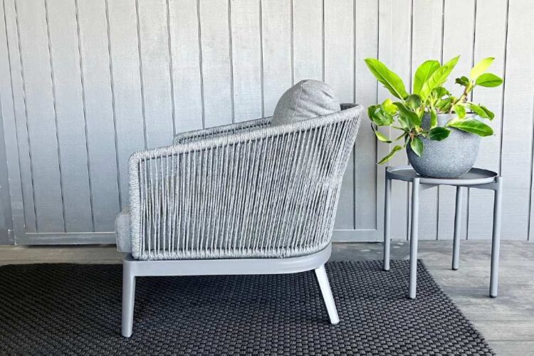 quality rope outdoor lounge set armchair nz