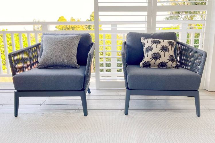 weatherproof rope outdoor armchair dark nz