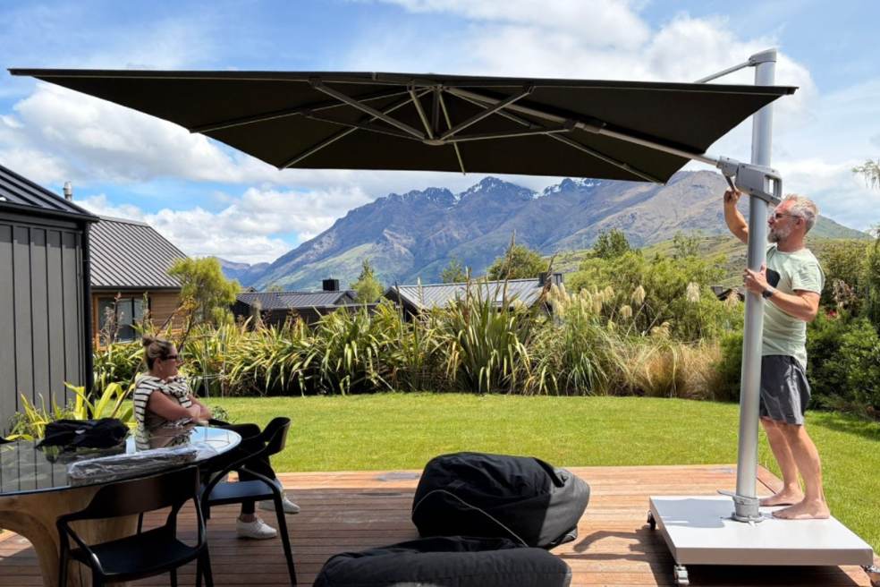 UPF of cantilever umbrellas NZ
