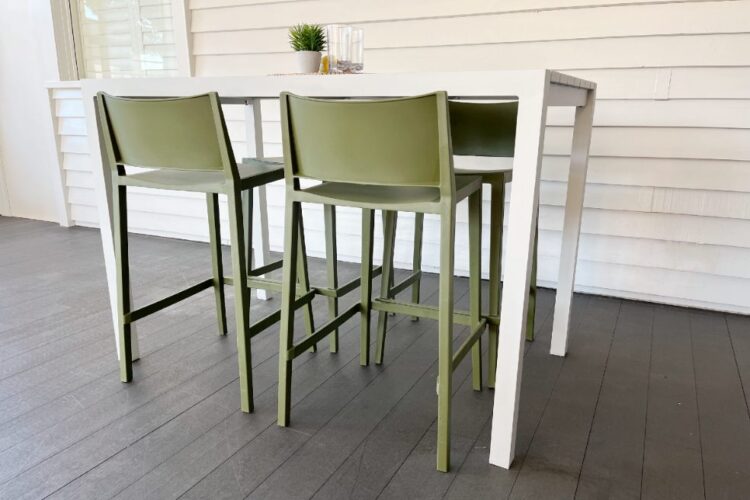 low maintenance 4-seater outdoor bar table sets nz