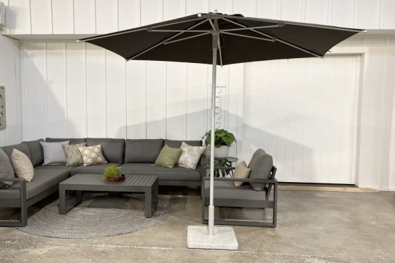 round sunbrella centre pole umbrella nz